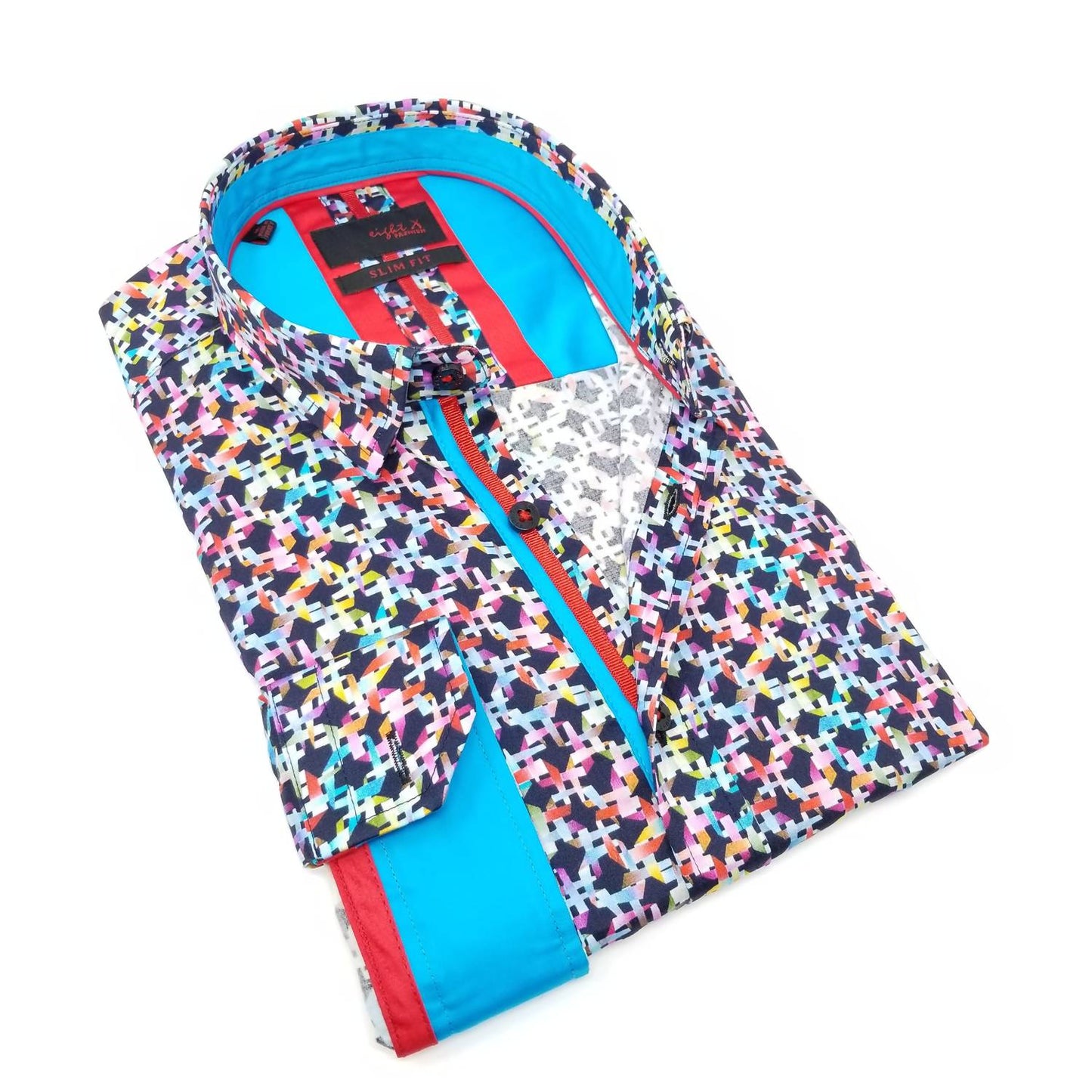 Long Sleeve Button Down Shirt With Trim