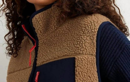 Zip Up Chilali Faux Shearling Fleece Vest