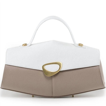 Women's Calipso 2 Tone Leather Large Satchel
