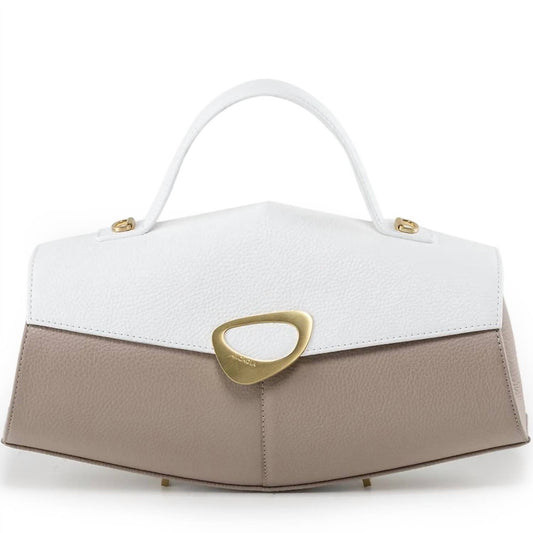 Women's Calipso 2 Tone Leather Large Satchel