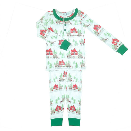 Girl's Christmas Farm Pajamas