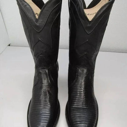 Men's Teju Lizard Western Cowboy Boots - Wide