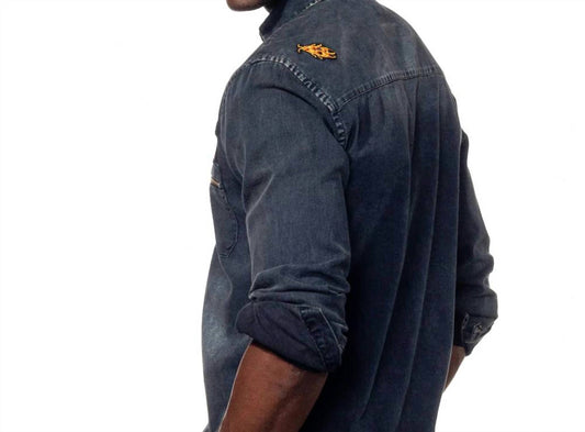 Grizzly Bear Denim Button Down Shirt