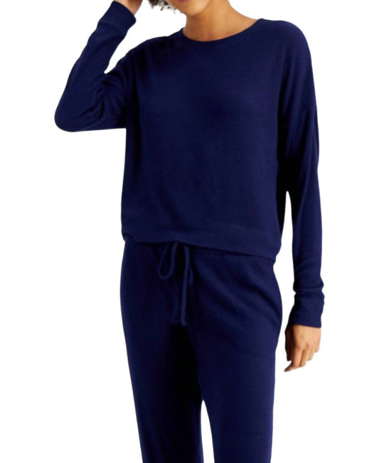 Women's Ribbed Wide Leg Pajama Set