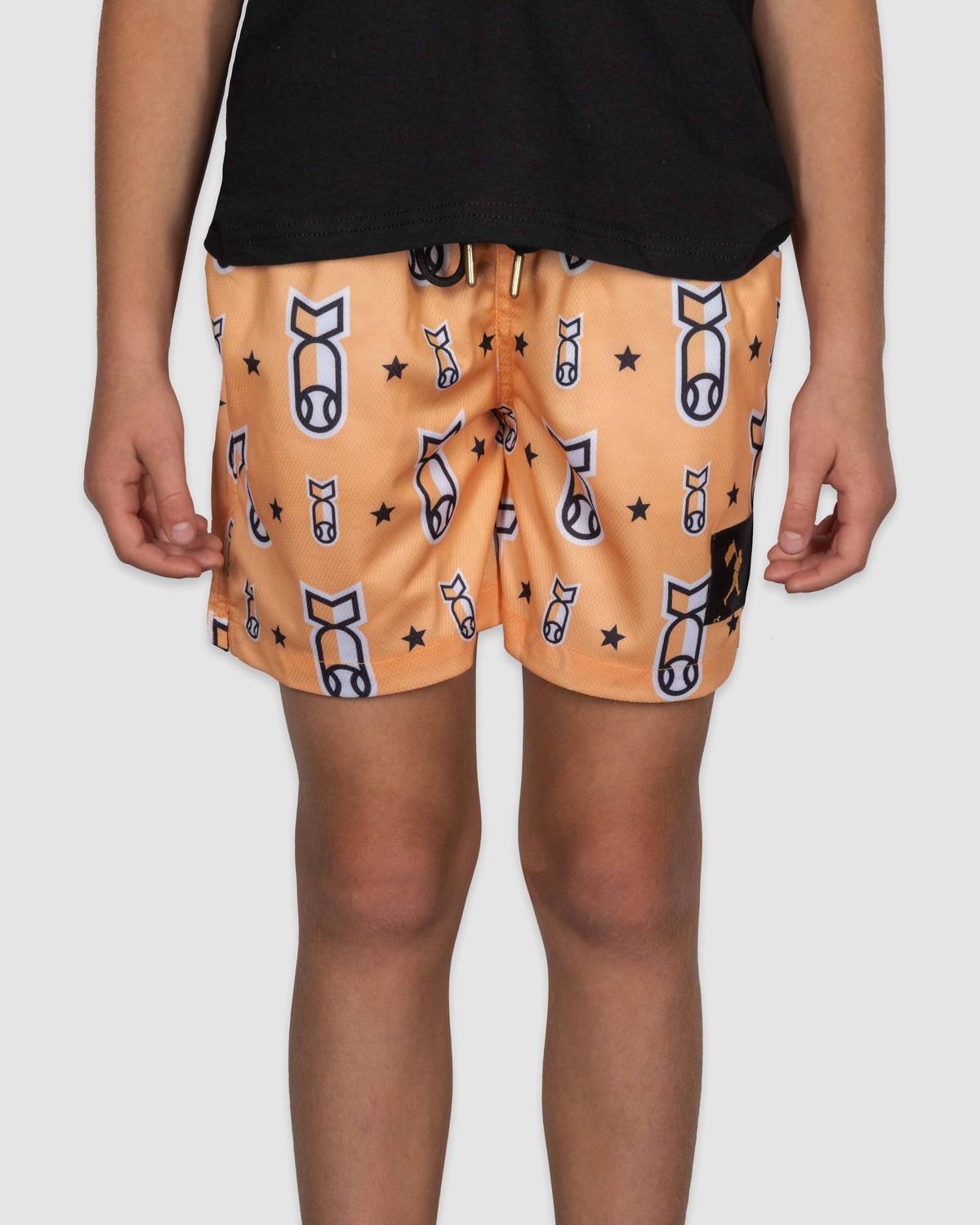 Boys Youth Stay Humble Drop Bombs Diamond Air Mesh Shorts
