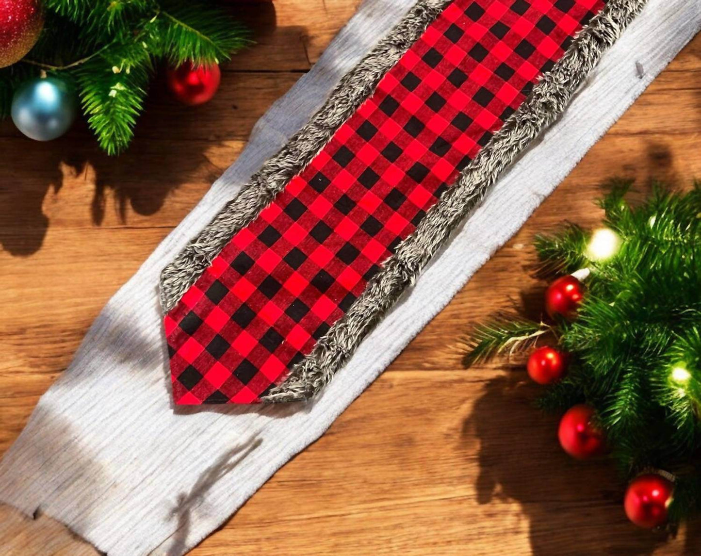 Burton + Burton - Red and Black Plaid Runner - Rack Hunt -