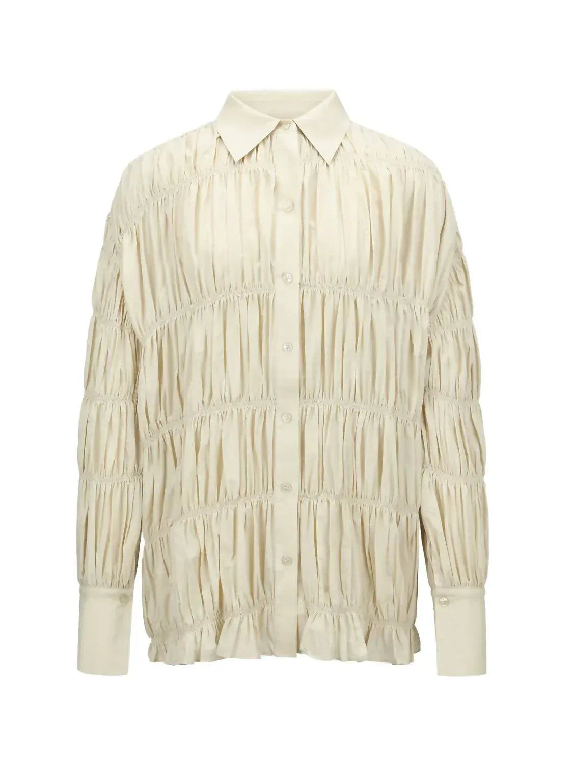 T.W.I.N. That’s What I Need - Shirred Button Up Shirt - Rack Hunt