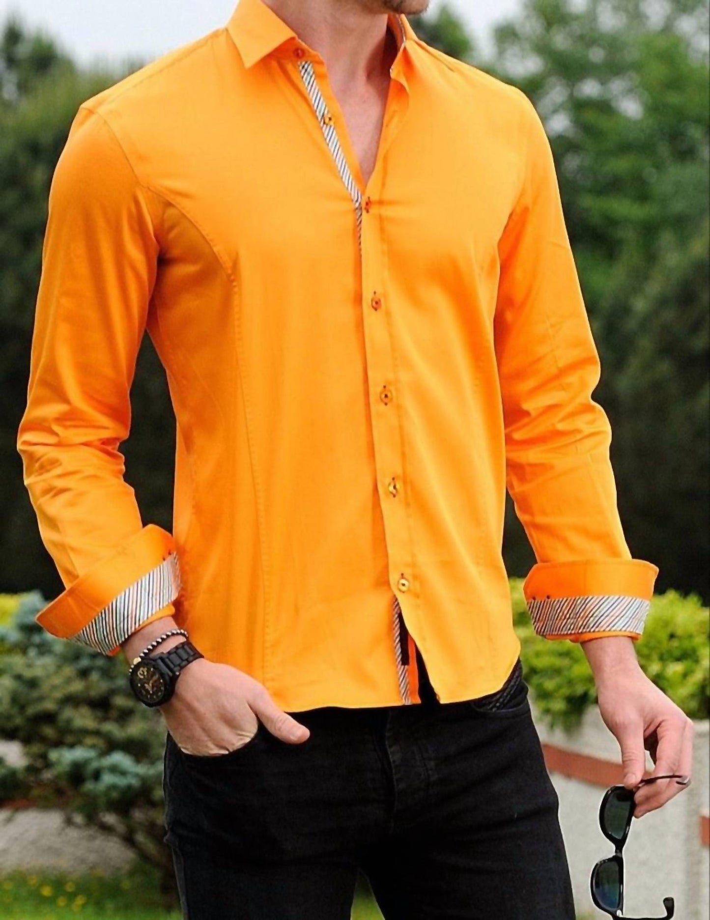 Colorful Trim Shirt