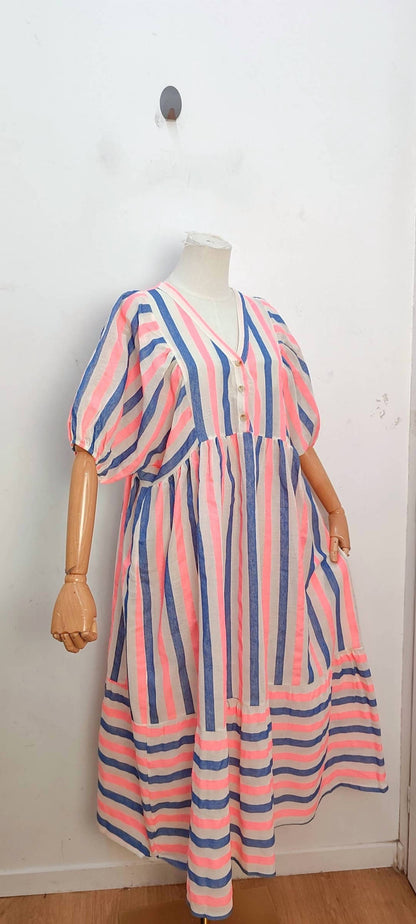 Women's Long Striped Summer Dress