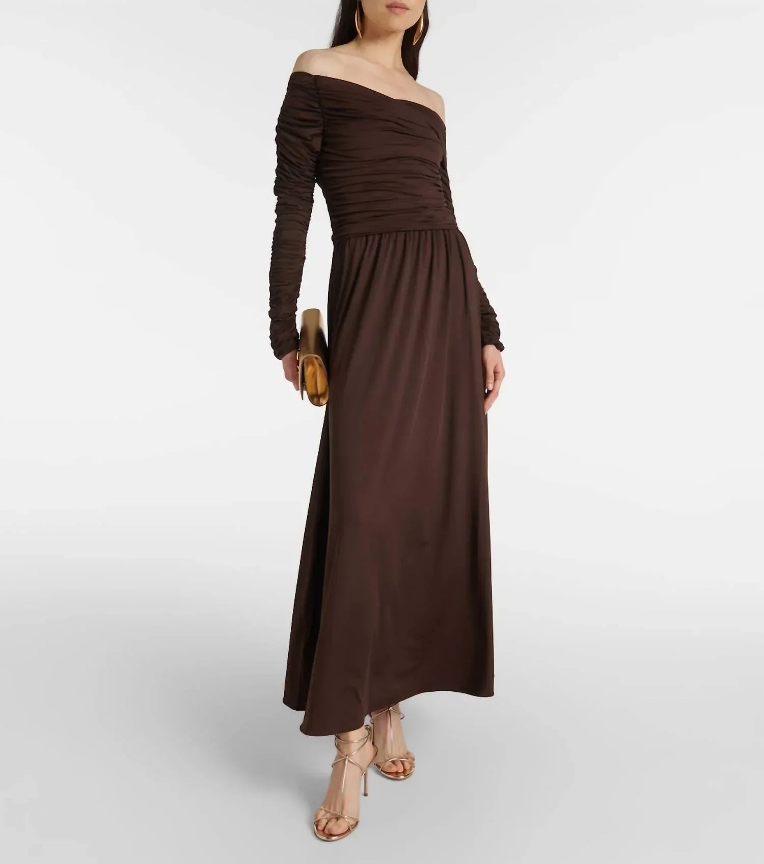 ALTUZARRA - Charlotte Off-shoulder Jersey Maxi Dress - Rack Hunt