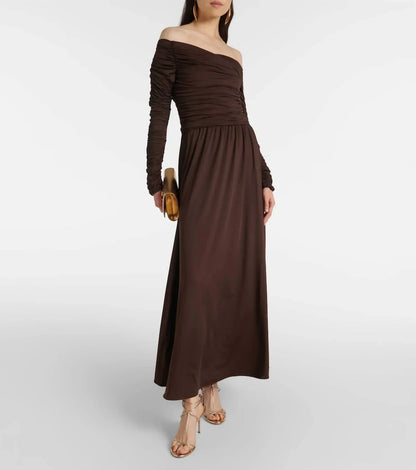 ALTUZARRA - Charlotte Off-shoulder Jersey Maxi Dress - Rack Hunt