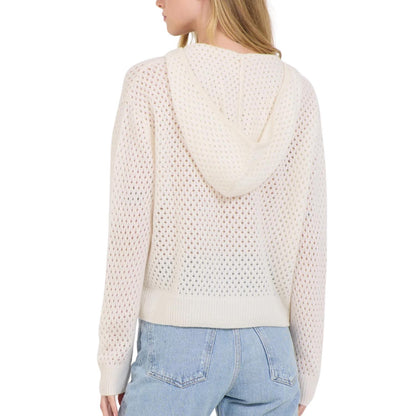 Fox Cashmere Mesh Hoodie