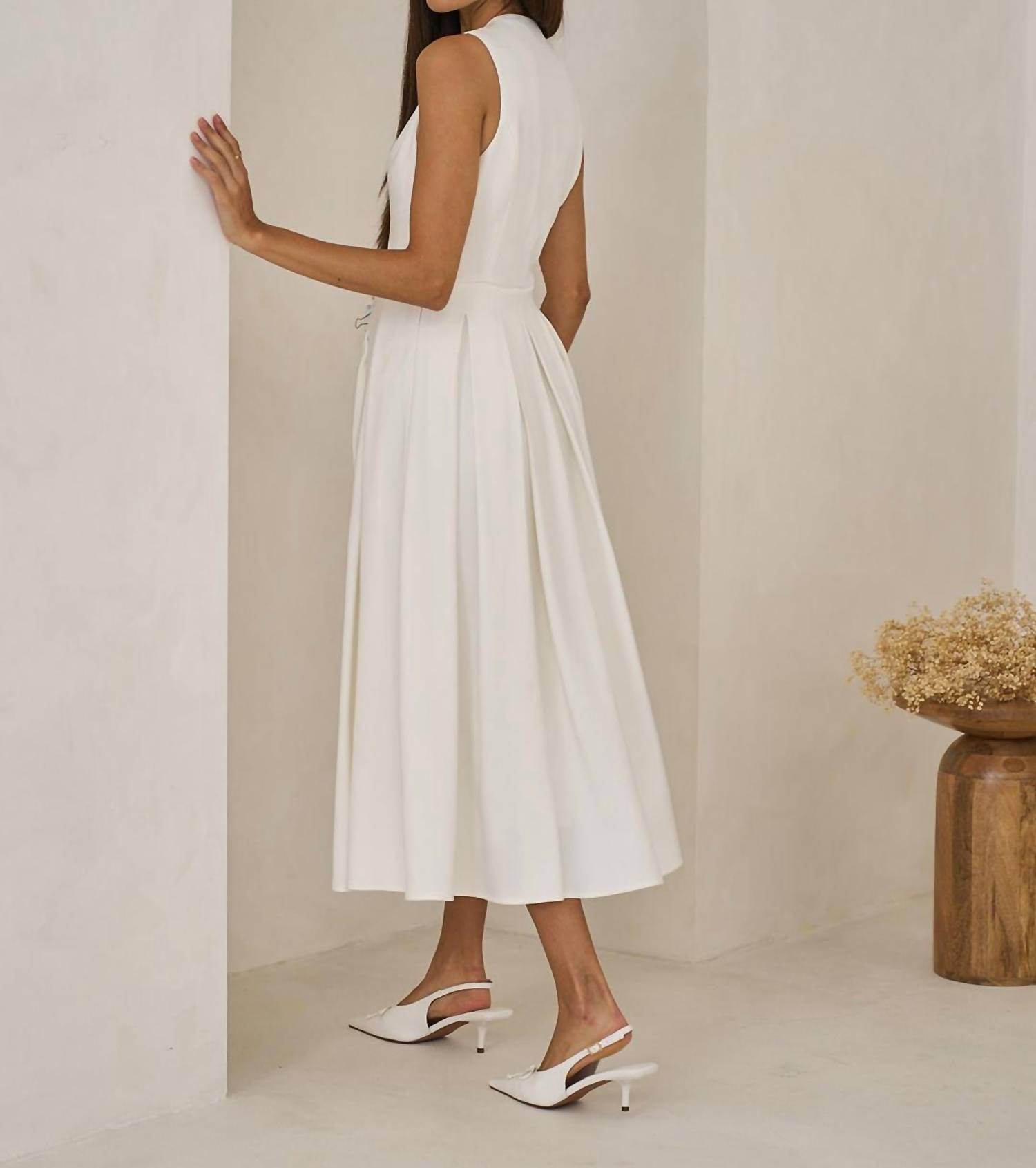 Evenuel - Button Front Midi Dress - Rack Hunt