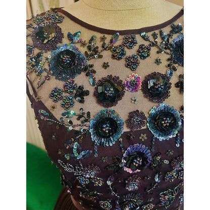 Beaded Mariel Sequin Maxi Dress