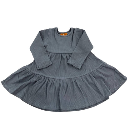 Girls Camden Ribbed Tiered Dress