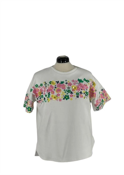 Women's Embroidered Short Sleeve Top