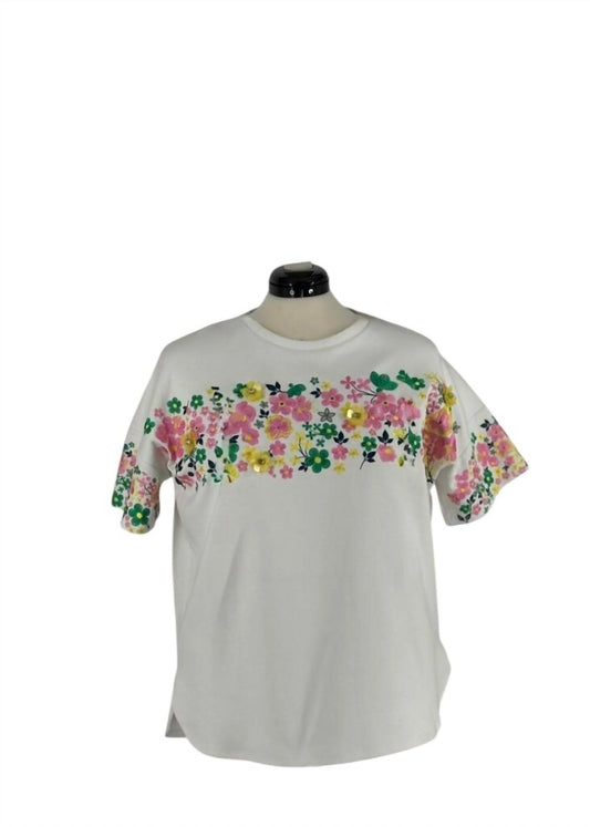 Women's Embroidered Short Sleeve Top