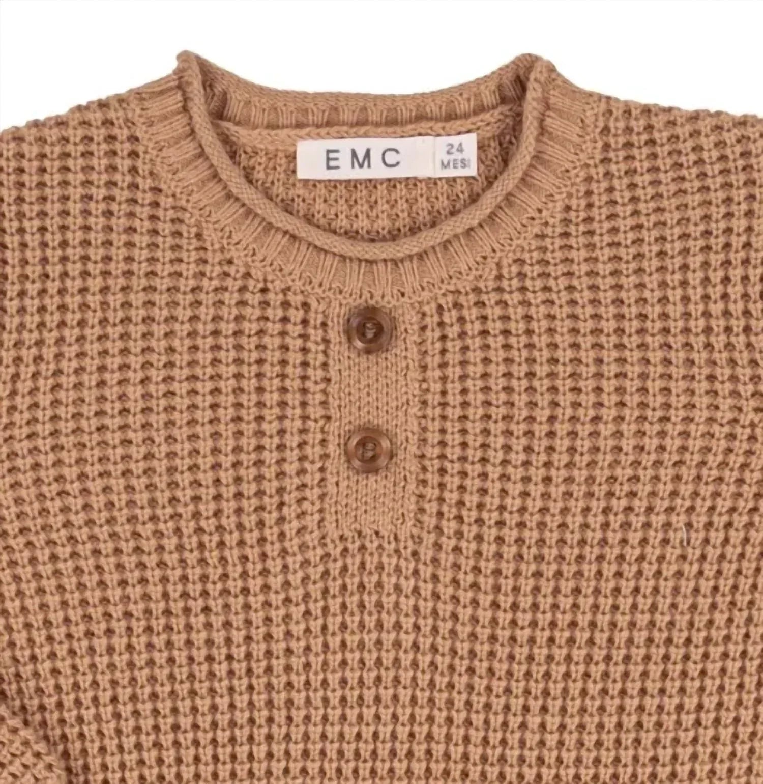 EMC - Boy's Waffle Texture Henley Sweater - Rack Hunt