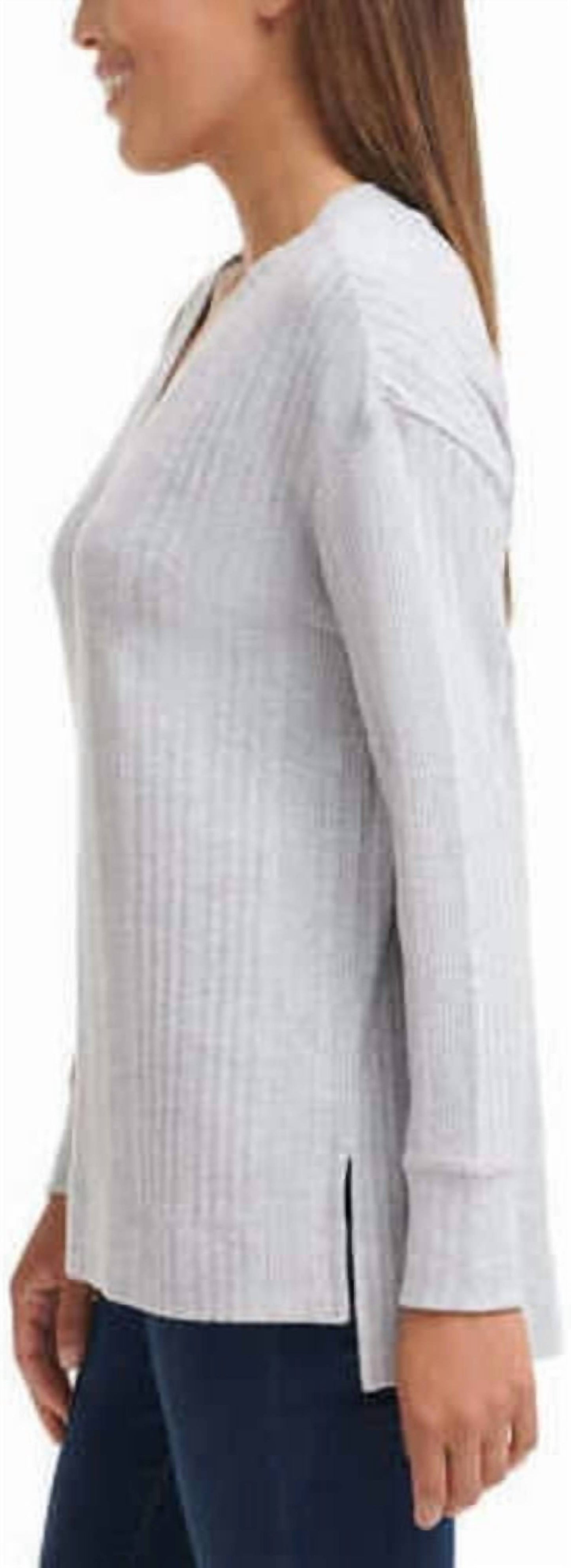 Ribbed V-neck Top