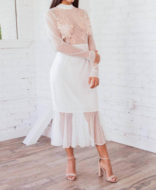 Ariti Kaziris - Long Sleeve Sheer Lace Dress - Rack Hunt