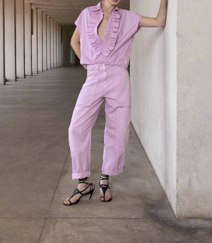 Utility Cropped Denim Pant