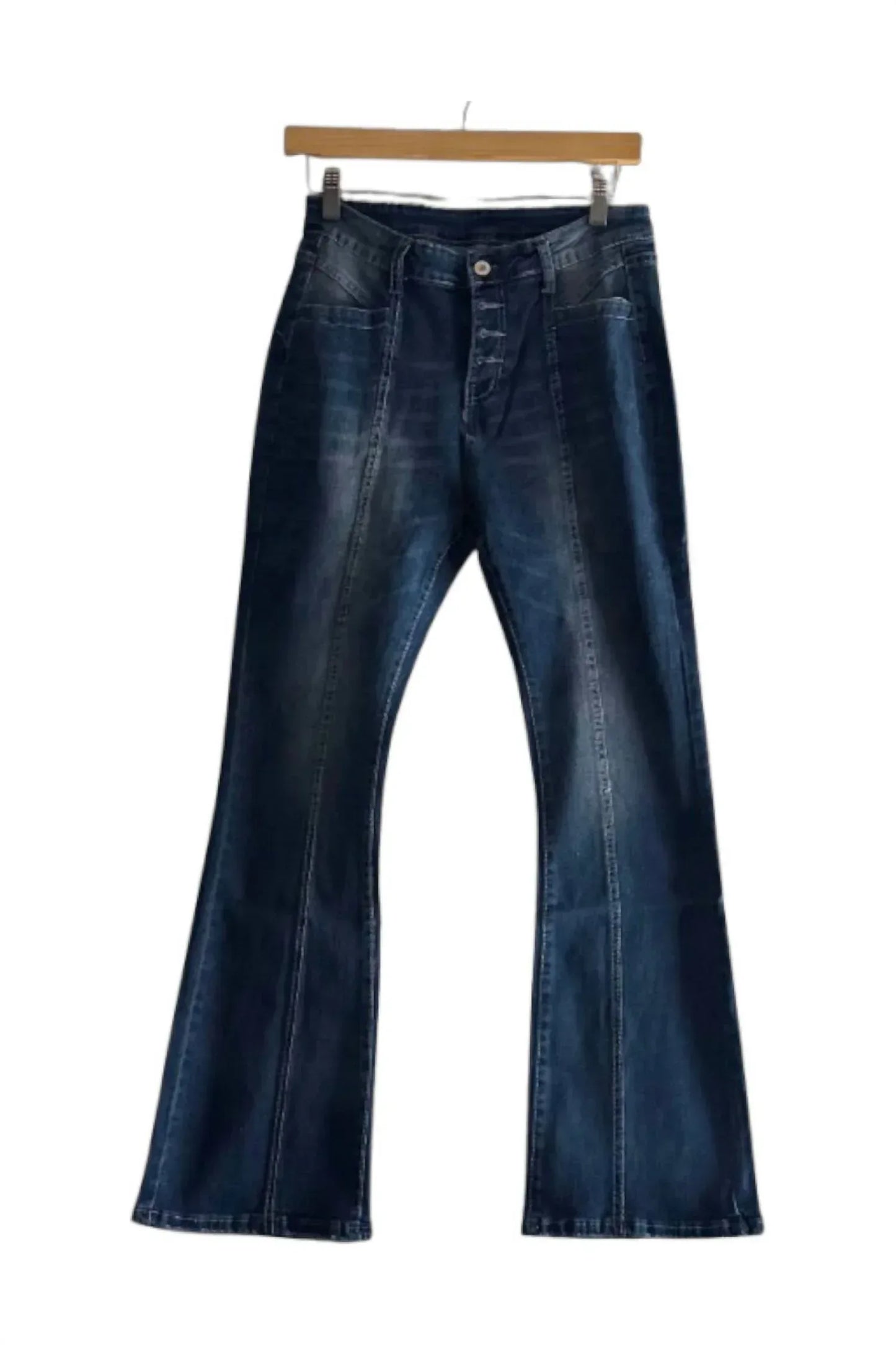 OriginHey - Women's High Waisted Flared Jeans - Rack Hunt
