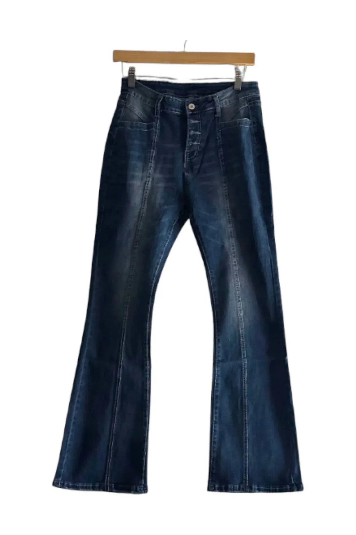 OriginHey - Women's High Waisted Flared Jeans - Rack Hunt