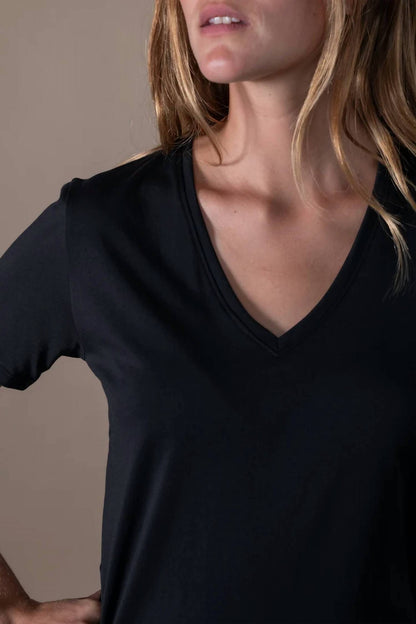 Romy Slub V-neck Tee