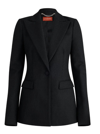 ALTUZARRA - Pinstripe Beatty Jacket - Rack Hunt