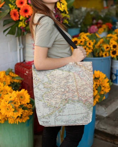 Women's Georgia Map Tote Bag