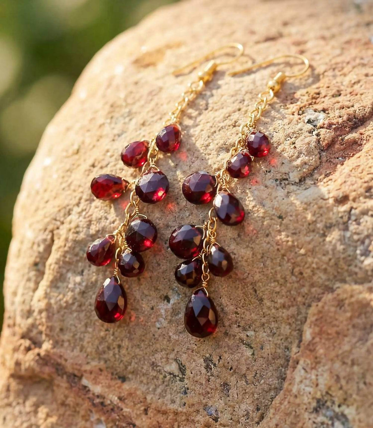 Women's Cascading Gemstone Earrings