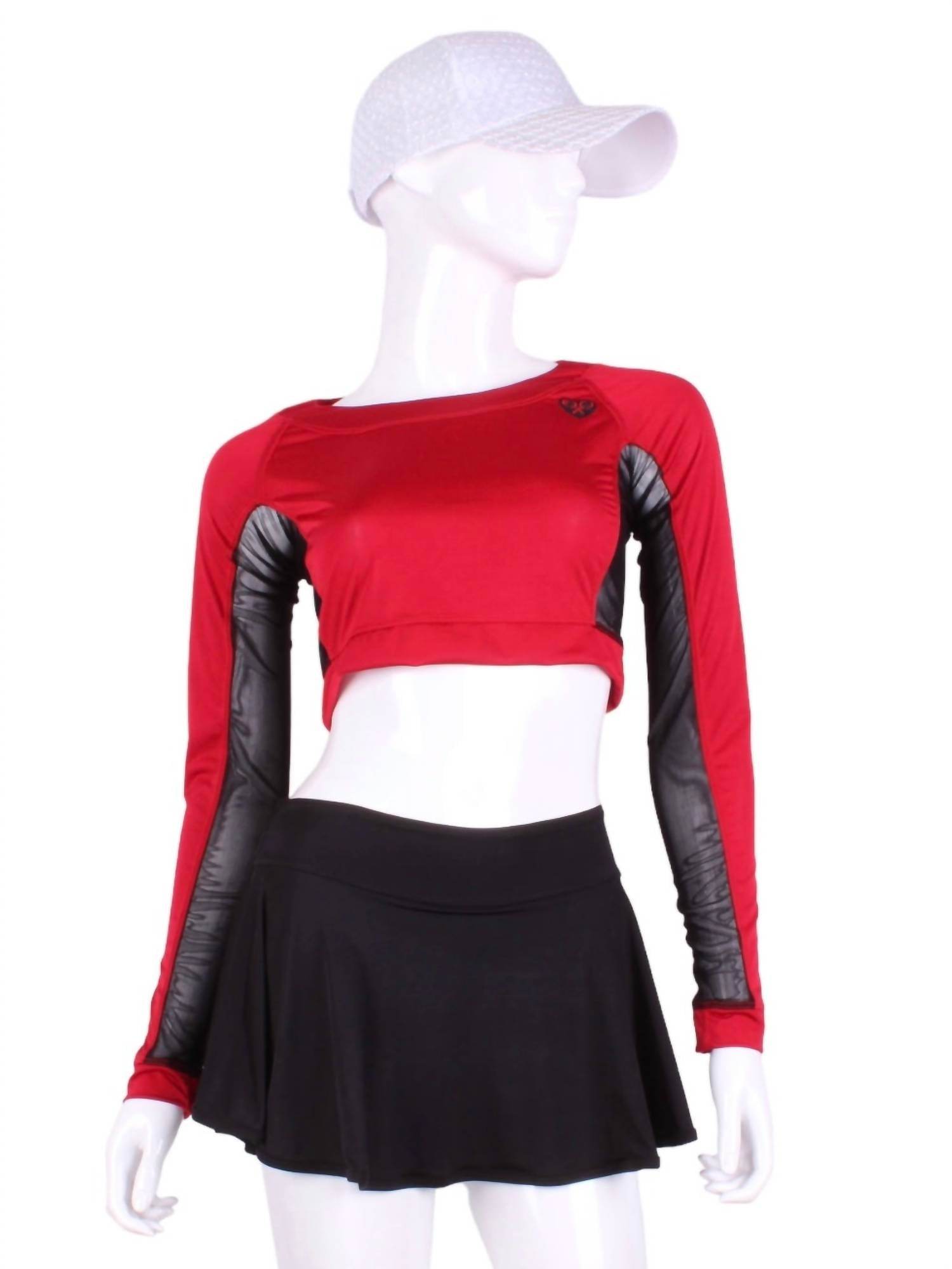 Love Love Tennis - Women's Mesh Crop Top - Rack Hunt