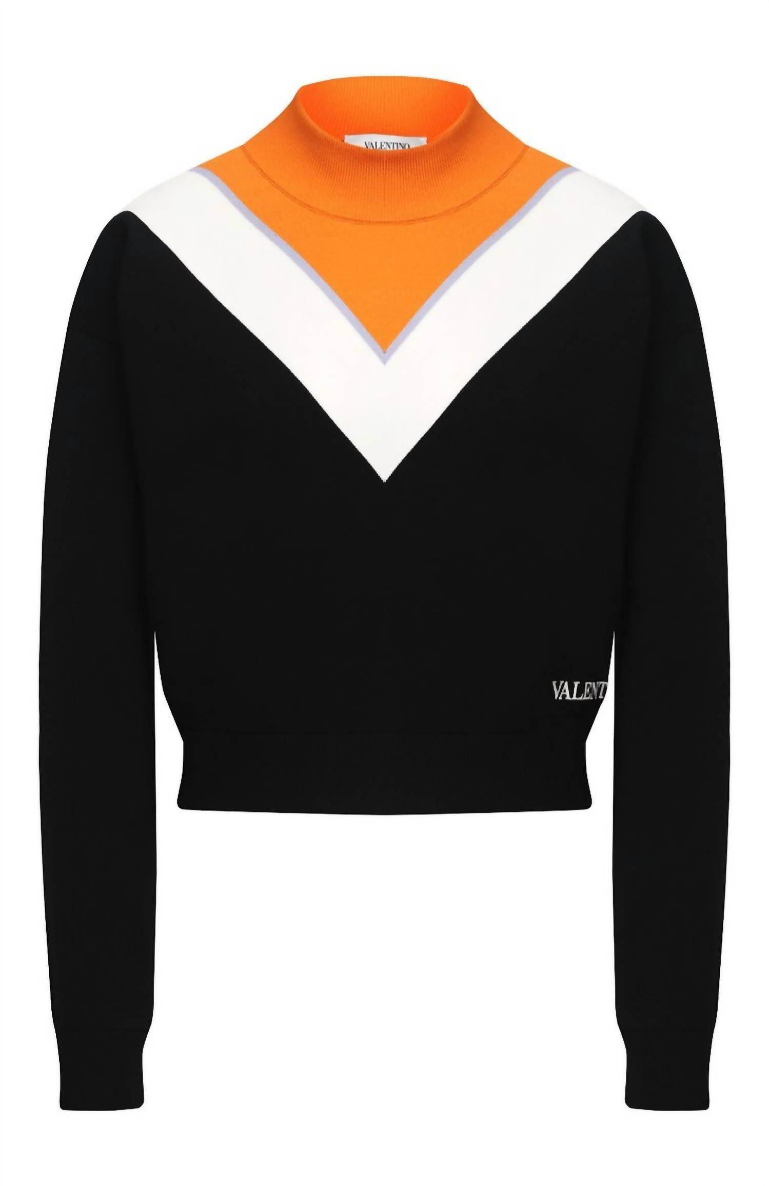 Valentino - Colorblock Viscose Pullover Sweater - Rack Hunt