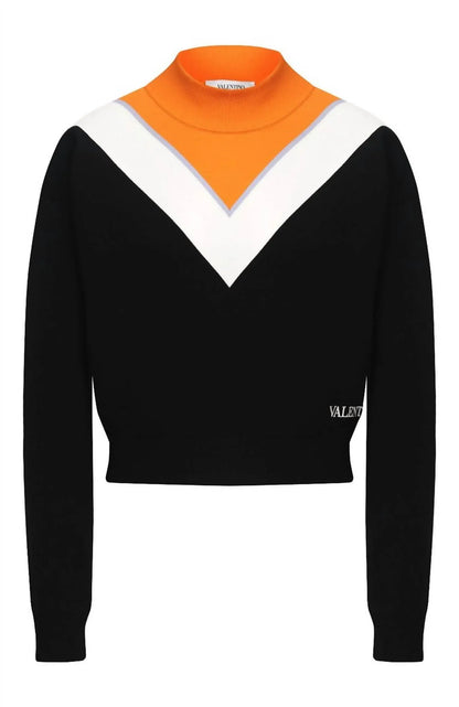 Valentino - Colorblock Viscose Pullover Sweater - Rack Hunt