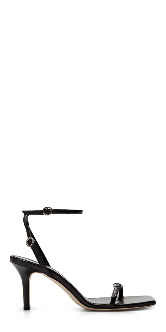 Aeyde - Women's Hallie Leather Heeled Sandals - Rack Hunt