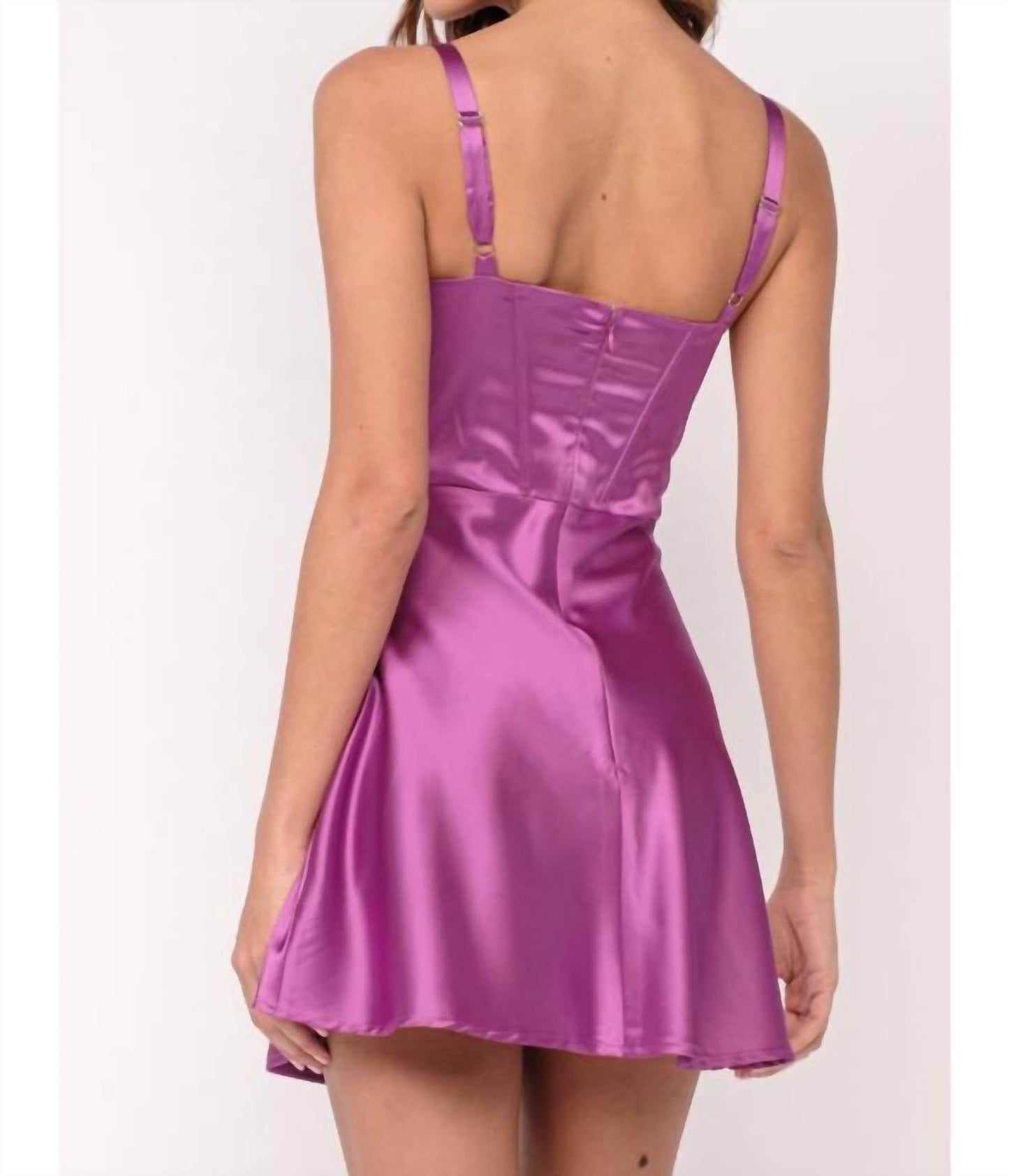 Cason Couture - The Reece Satin Mini Dress - Rack Hunt -