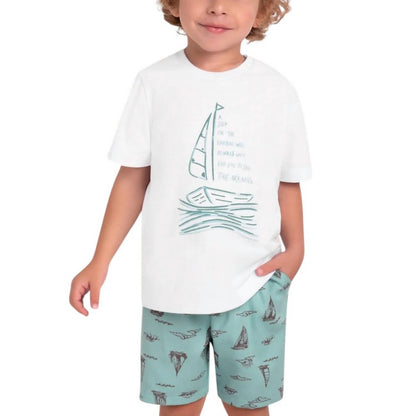 Kids Short Sleeve Top And Short Set