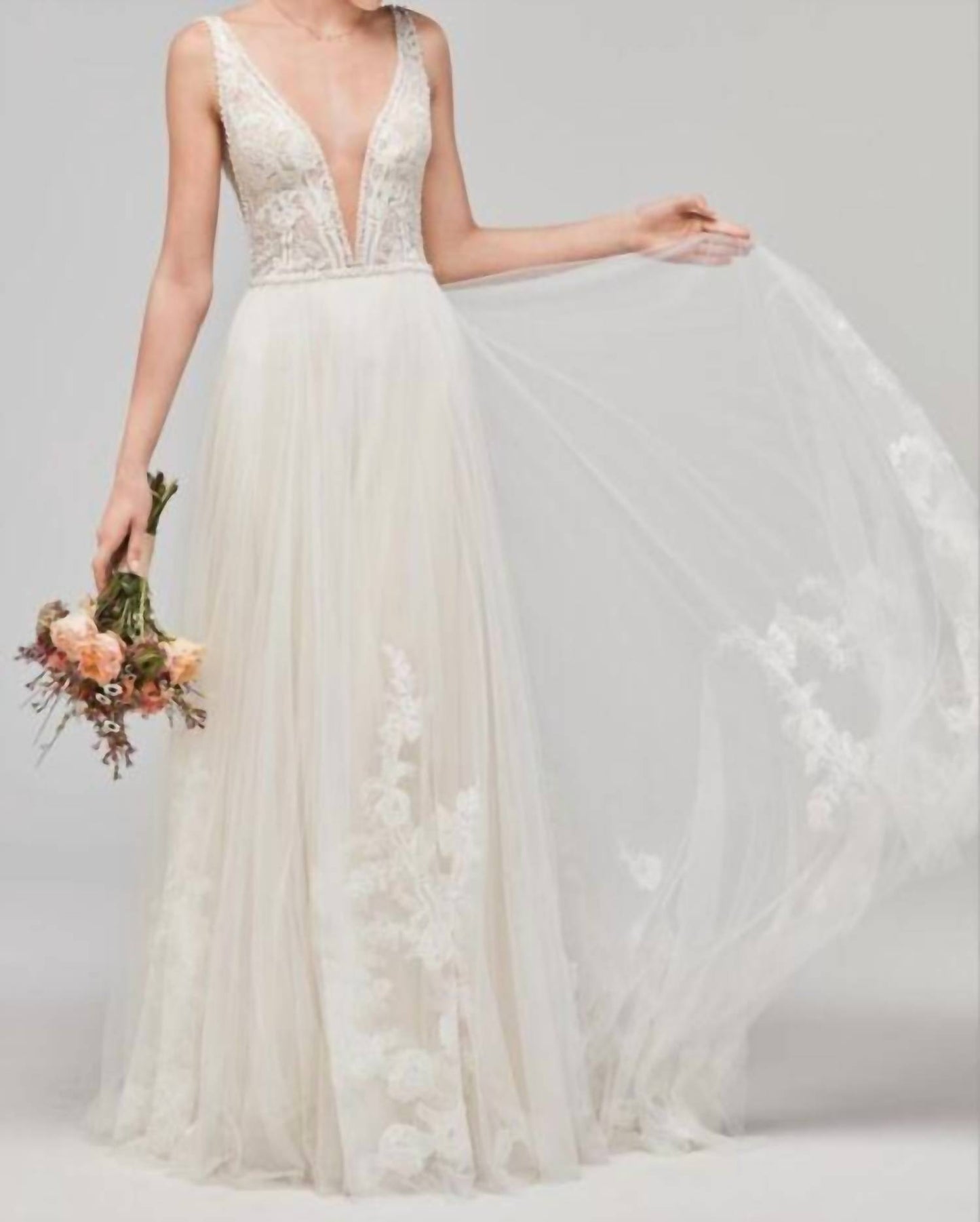 Philomena V Neckline Bridal Dress