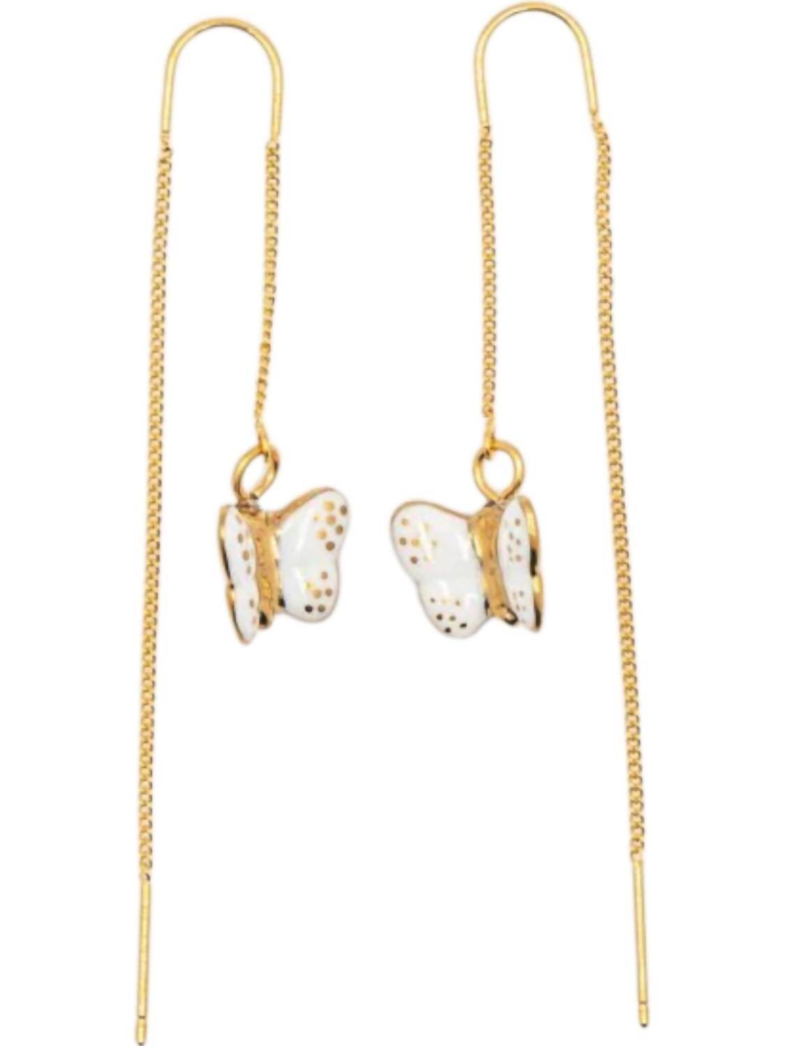 Nach - Women's Butterfly Long Earrings - Rack Hunt -