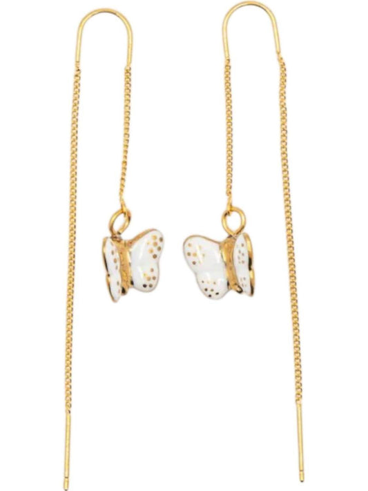 Nach - Women's Butterfly Long Earrings - Rack Hunt -