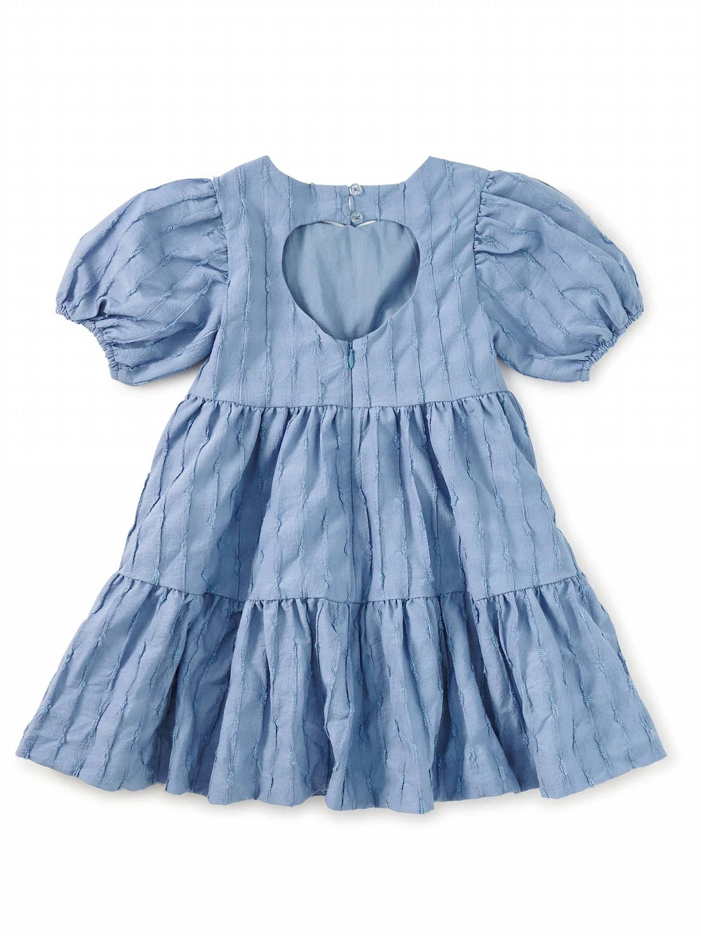 Pleated Heart Back Dress