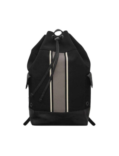 Unisex - Striped Canvas Backpack