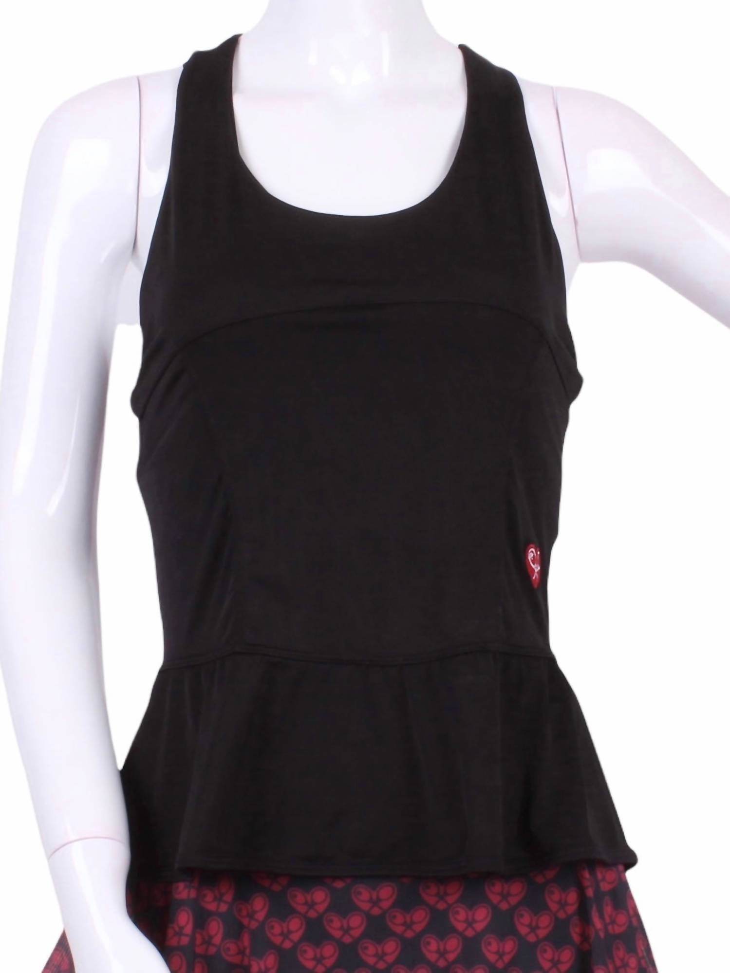 Love Love Tennis - Women's Ruffle Tennis Tank Top - Rack Hunt