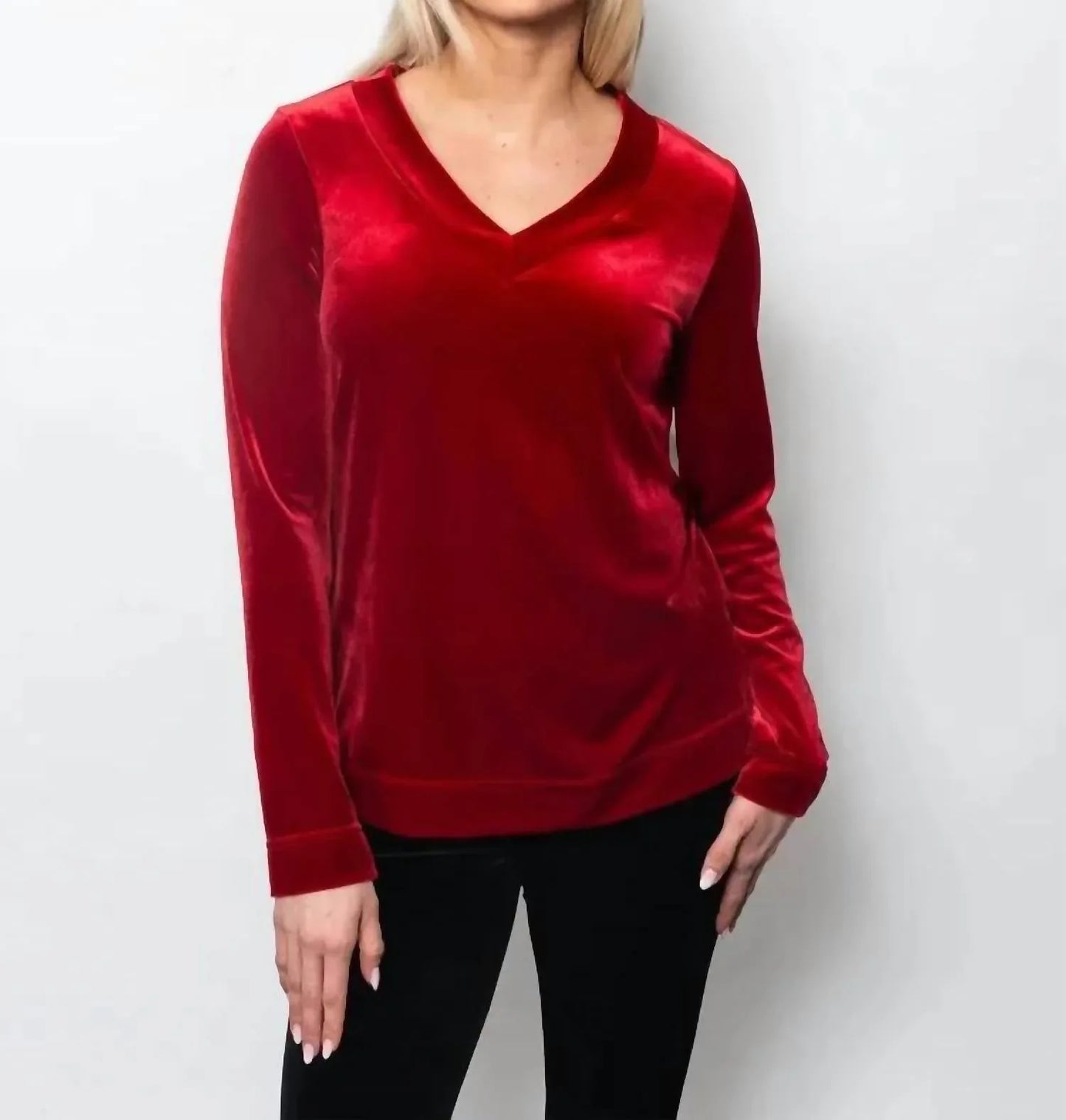 SNO SKINS - Plushtech Velvet V-neck Top - Rack Hunt