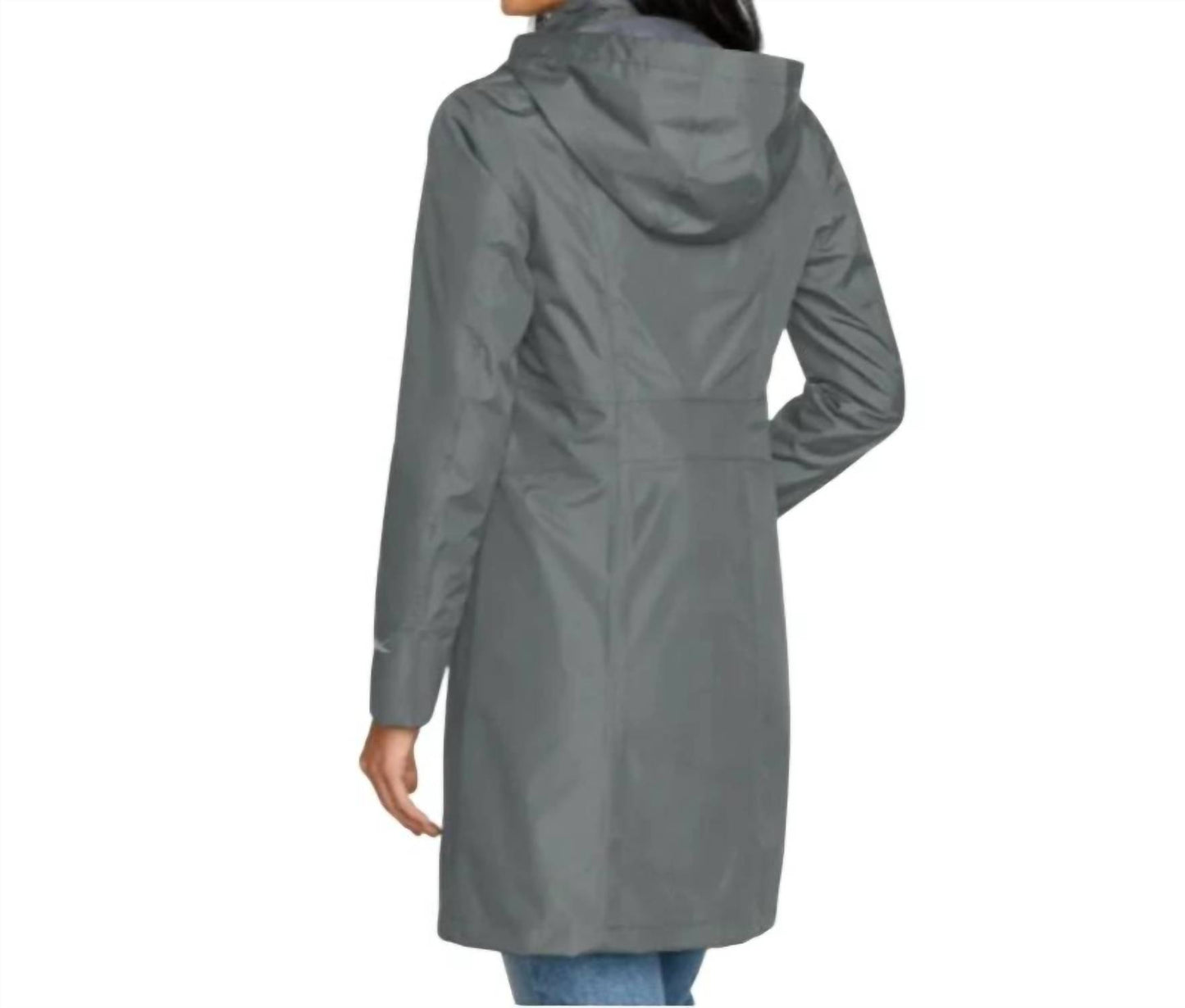 Girl On The Go Rain Hooded Trench Coat