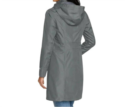 Girl On The Go Rain Hooded Trench Coat