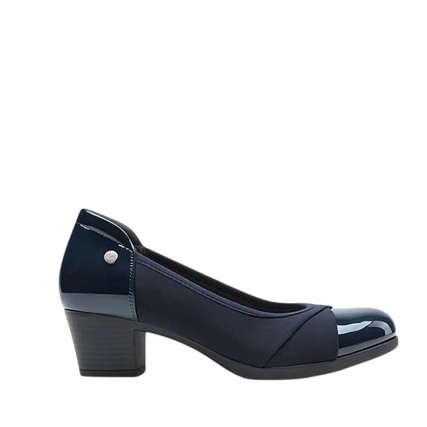 Women's Chunky Block Closed Toe Heels
