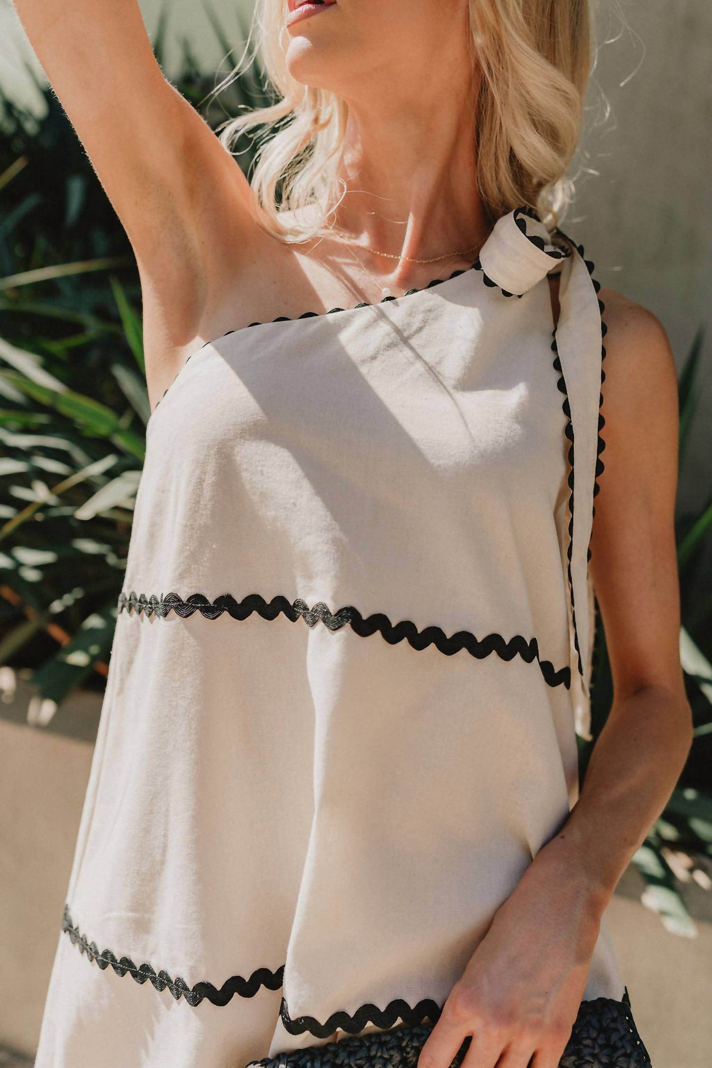 Anna Grace - Aria Wavy One-shoulder Mini Dress - Rack Hunt -