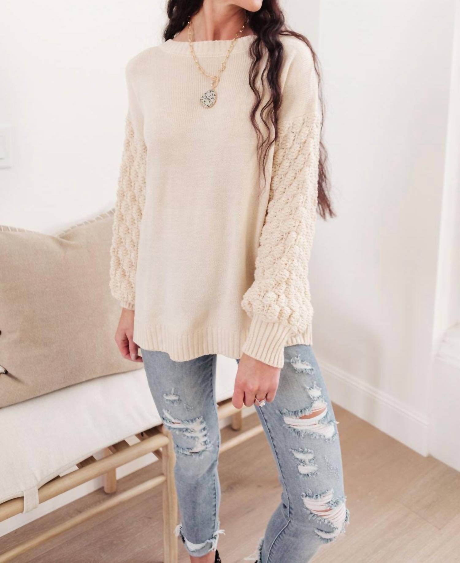 Ave Shops - Bubbly B Sweater - Rack Hunt -