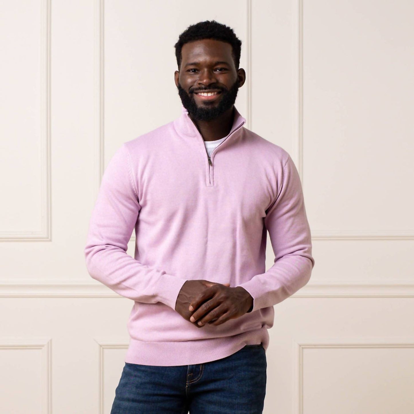Organic Cotton Half Zip Sweater